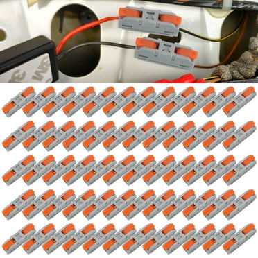 TSV 60pcs Lever Wire Connectors, Quick Connect Compact Inline Splicing Terminals