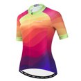 thumbnail image 3 of Maillot de ciclismo para mujer, color azul y negro, 2022, ropa de ciclismo de equipo profesional, maillot de bicicleta de montaña de verano, camiseta de bicicleta transpirable, maillot de ciclismo, 3 of 5