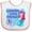 White and Pink, variant on Inktastic Mommy's Little Mermaid Girls Baby Bib