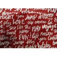 thumbnail image 5 of oneOone Cotton Silk Red Fabric Text Sewing Material Print Fabric By The Yard 42 Inch Wide-MB, 5 of 5