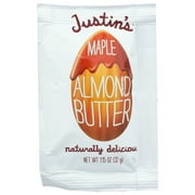 Justin's Almond Butter Squeeze Pack, Maple, 1.15 Oz, Pack Of 10