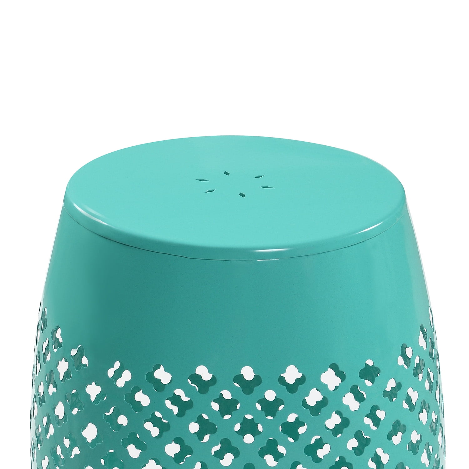 AC Pacific Powder Coated Iron Outdoor Green Side Table