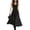 Black, variant on Womens Sleeveless Cami Dress, Summer Sexy Backless Mesh Long Dress, Gothic Grunge Style Flowy Party Dress for Wedding Guest