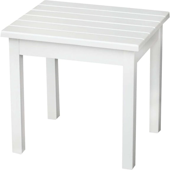 Hinkle Chair Company Cumberland Rectangle White Wood Side Table 50ETWF-RTA