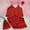 Red, variant on BONIXOOM Christmas Pajamas For Couples Womens Christmas Pajamas Sleepwear Belt Sleeveless Solid Sleepwear Sets Red M