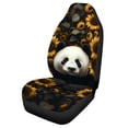 thumbnail image 5 of Uourmeti Car Seat Cover Premium Polyester, Compatible with Automobile Interior, Fit for Suv Vehicle, Panda Sunflower Print, 5 of 6