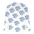 thumbnail image 3 of FRSASU Men's Long Sleeved Shirt Cute Print Pattern Shirt Comfortable Top Leisure Spring Cothing Graphic Tee Light Blue-W, 3 of 5