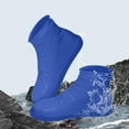 thumbnail image 4 of Waterproof Shoe Covers, Non-Slip Shoe Covers, Rain Shoe Cover, Silicone Shoe Covers Waterproof, Outdoor Shoe Protector for Women Men Kids (Large, Blue), 4 of 8