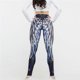 thumbnail image 3 of Gibobby Leggings yoga mujer Deportes Wing Pantalones Leggings Fitness Impreso Mujer Yoga Recortada Entrenamiento Pantalones(Azul,M), 3 of 5