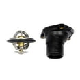 thumbnail image 4 of KarParts360 For Jaguar XJ8/Vanden Plas 2001 02 03 04 2005 Engine Coolant Thermostat Housing Assembly | Plastic Material | Black | Gasket | 3.8 Inches Flange Length | 0.3125 Inches Flange Thickness, 4 of 5