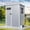 Gray, variant on ModFusion 4.6×2.6×6.3 ft Resin Storage Shed with Window, Floor, Plastic Roof, Storage Cabinets 65 to 68 inches, Winter Gear Box, Black