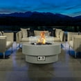 thumbnail image 5 of BAIDE HOME 32.5" Low Profile Propane Fire Pit Table, 50,000 BTU Outdoor Gas Fire Pit with Lid, Glass Rocks, Cover, Wind Glass Shield, 5 of 6