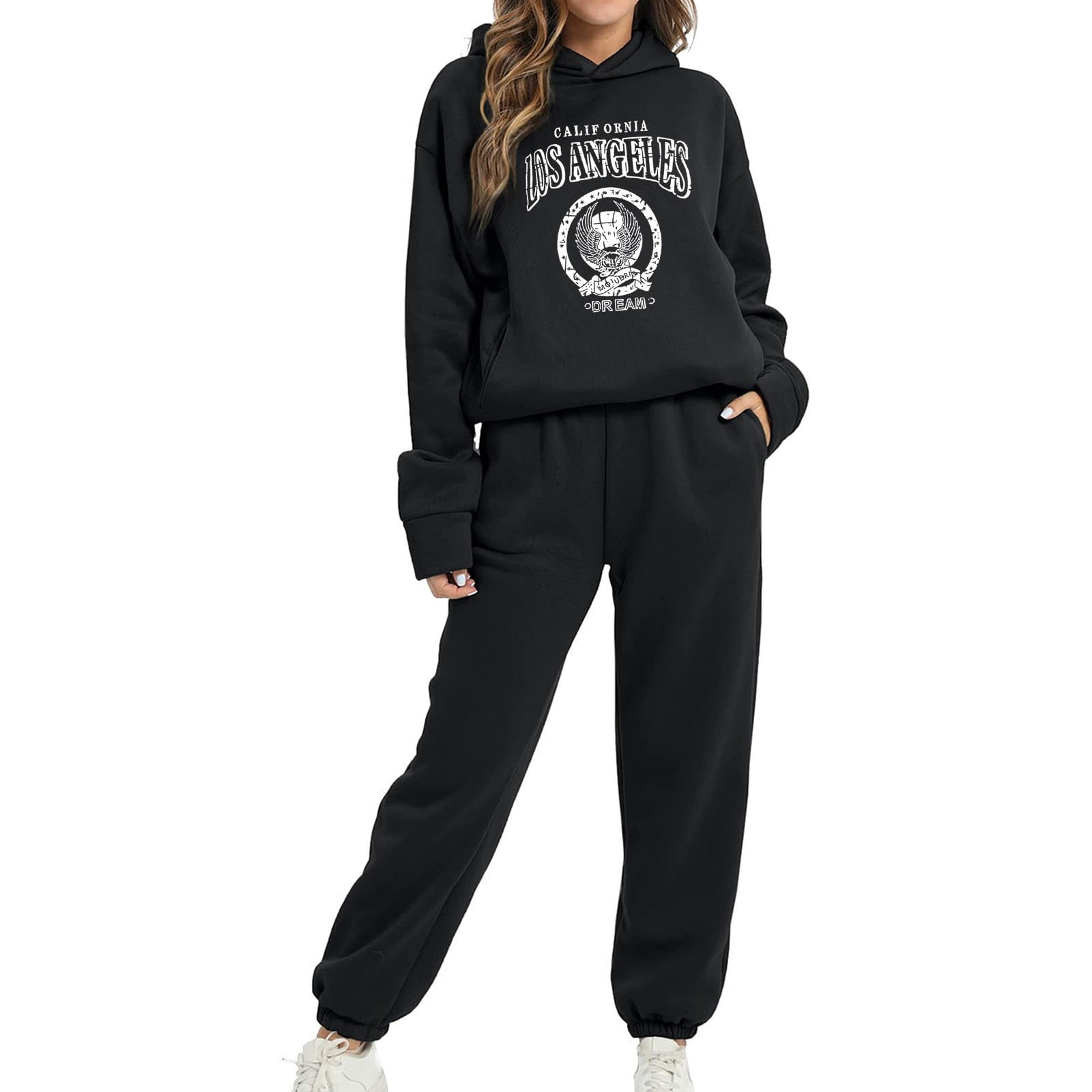 Larisalt Matching Sets For Women Fall,Women Stripe Patchwork Two Piece  Sweatsuit Round Neck Pullover and Skinny Long Pants Sets C,XL - Walmart.com