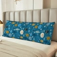 thumbnail image 6 of KLL Ultra Soft Microfiber Body Pillow Cover/Pillowcases 20"x54" with Hidden Zipper Closure-Cute Colorful Owls And Trees, 6 of 8