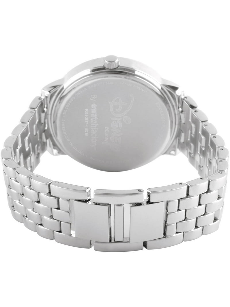 Disney MK900104TRD Womens Wristwatch Silver Case 23mm White Dial Mesh Band Amazon.com: Disney Mickey Mouse Watch – Stylish & Fun Mickey  main image 4