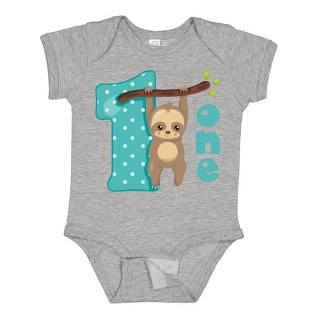 

Inktastic Baby Sloth 1st Birthday Gift Baby Boy or Baby Girl Bodysuit