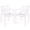 White, variant on Safavieh Holly Polyethylene Outdoor Dining Arm Chairs - Set of 2, White