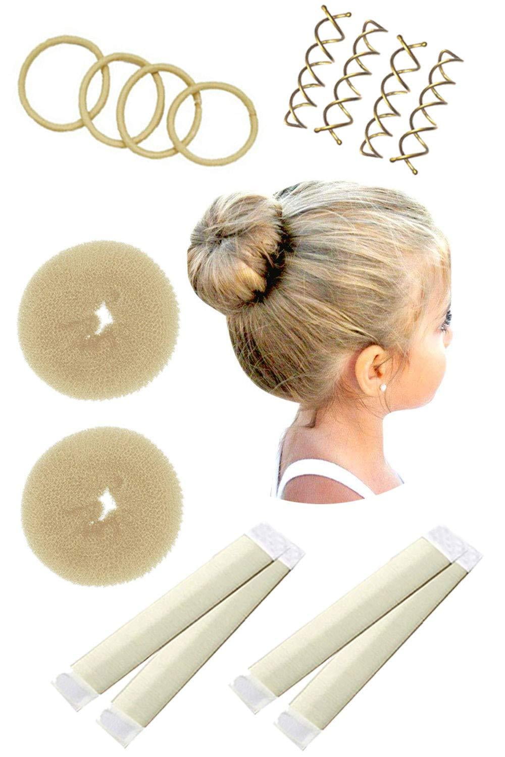 Hawwwy 12piece Hair Bun Maker, Easy & Fast Small Bun Tool Best Sellers
