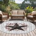 thumbnail image 4 of Round Rug 5Ft Washable Non-Slip, Texas Star Retro Circle Area Rugs for Living Room Bedroom, Vintage Brown Red Berry Wooden Indoor Floor Mats Carpet Runner for Home Decor Aesthetic, 4 of 8
