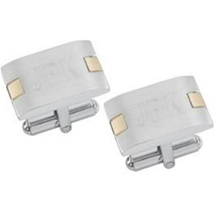 Visol Andromeda Rectangular Stainless Steel Cufflinks