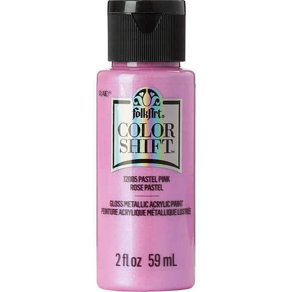 FolkArt Color Shift 2 oz Acrylic Paint, Pastel Pink, FolkArt Color Shift Paint