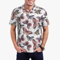 thumbnail image 1 of Fotbe Vintage Butterflies Camiseta Polo de Golf para Hombre con Estampado – Camisa Deportiva Transpirable con Cuello Abotonado-X-Large, 1 of 6