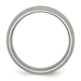 thumbnail image 2 of Chisel Titanium Brushed and Polished 8mm Grooved Band, 2 of 7