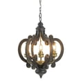 thumbnail image 6 of A&B Home Shabby Chic 6-Light Chandelier With Antique Black Finish, 6 of 9