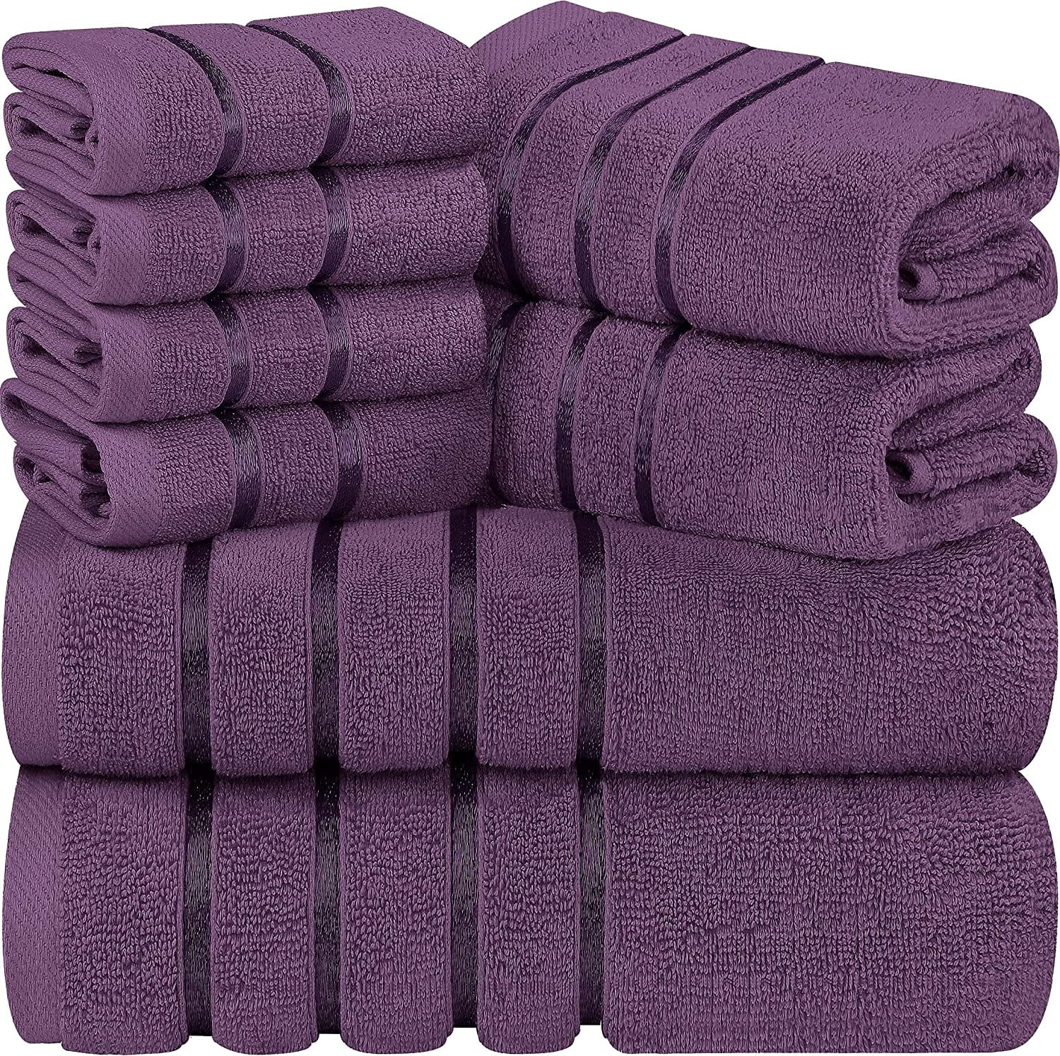 Utopia Towels Plum 8-Piece Bath Linen Sets Viscose Nigeria Ubuy