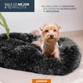 thumbnail image 3 of Cama para Mascotas Antiestres Redonda Esponjosa Cómoda Afelpada (Dark Grey, Small), 3 of 8