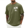 thumbnail image 2 of ShiShine Men's Graphic T-Shirt Casual Short Sleeve Crew Neck Summer Beach Tee Lightweight Breathable Top for Vacation Daily Wear, 2 of 5