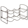thumbnail image 7 of mDesign Collapsible Metal Water Bottle, Wine Rack Holder, 6 Bottles - Bronze, 7 of 7