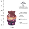 thumbnail image 2 of JAGASY Pink Rose Urn for Ashes for Women - Small Urns for Human Ashes Keepsake - Flowers Decorative Cremation Urns for Parents - Sunset Memorial Urn for Mother & Father - ( 3 Inch ), 2 of 7