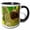 Black/White, variant on 3drose, Costa Rica. Close-up of Three-toed Sloth., 11oz Mug
