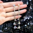 thumbnail image 2 of nipocaio Papillon Pompon Boucles d'Oreilles Filles Bijoux Boucles d'Oreilles, 2 of 5