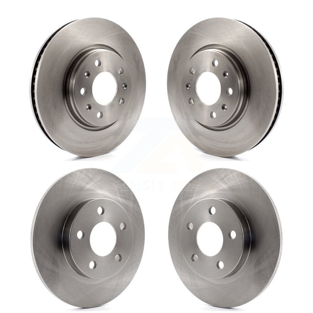 CMX Front Rear Disc Brake Rotors Kit for Car 2003 Cadillac Seville with Solid Rotor K8-100997