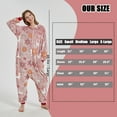 thumbnail image 7 of SWEETXIN Women's Snug Fit Reindeer One-Piece Pajamas, Glow-in-the-Dark Tie Dye Hooded Onesies Costume SizeXL, 7 of 7