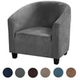 thumbnail image 6 of AIGIA Velvet Tub Chair Covers for Armchairs Club Chair Slipcover Wing Back Covers High Stretch Sofa Covers for Living Room, 6 of 9