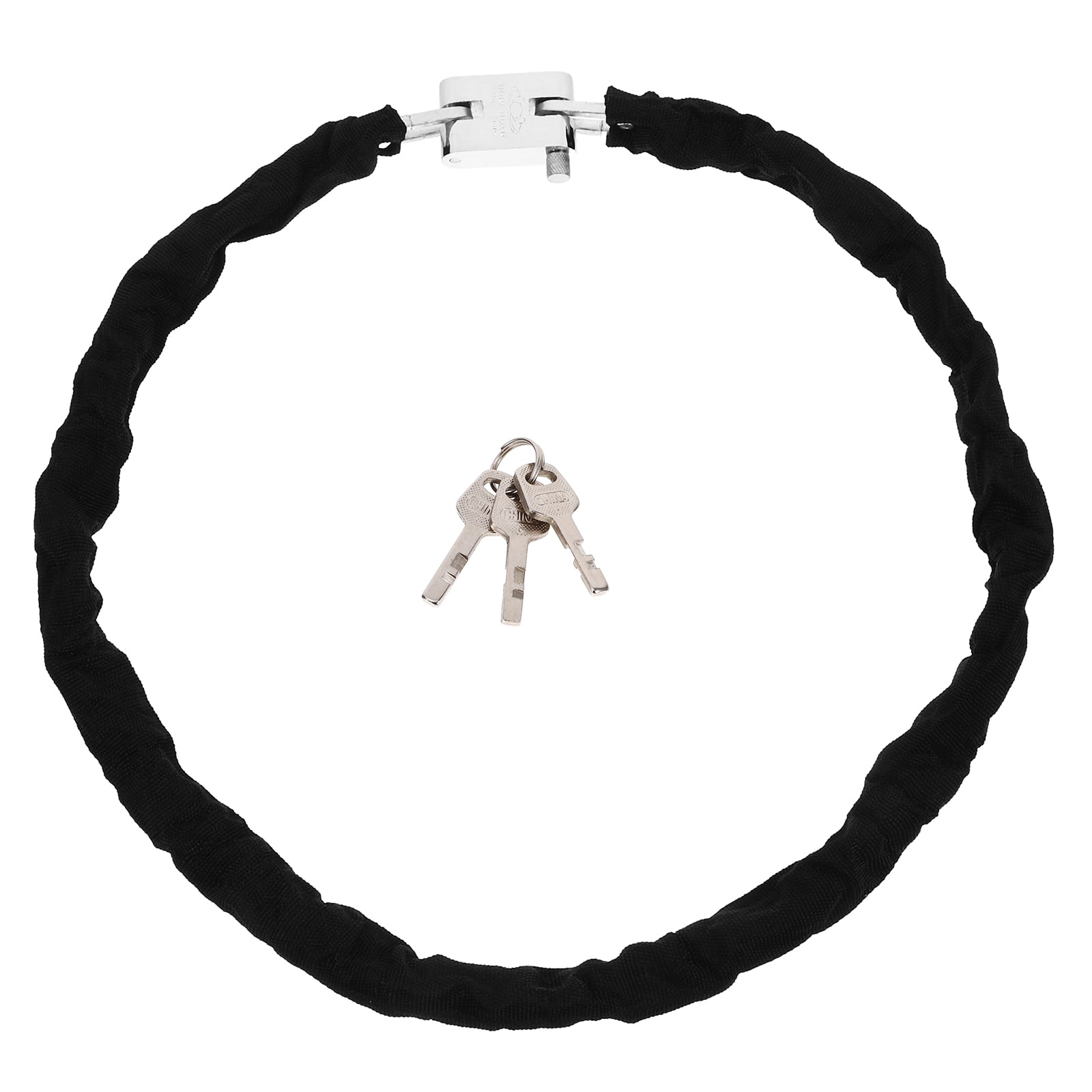 WESIEVYA Bike Chain Lock 1Set Manganese Steel Security Protect from Theft for Motorcyclists 47.2x0.8x0.8in
