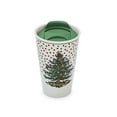 thumbnail image 2 of Spode Christmas Tree Travel Mug with Lid - 8 Oz Coffee Mug for Holiday Drinks, Dishwasher & Microwave Safe Ceramic Tumbler - Festive Christmas Design for On-The-Go (Polka Dot), 2 of 5