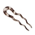 thumbnail image 5 of Unique Bargains 1 Pc Hair Pin U-shaped Hair Accessories 3.94"x1.18" Transparent White Dark Brown, 5 of 5