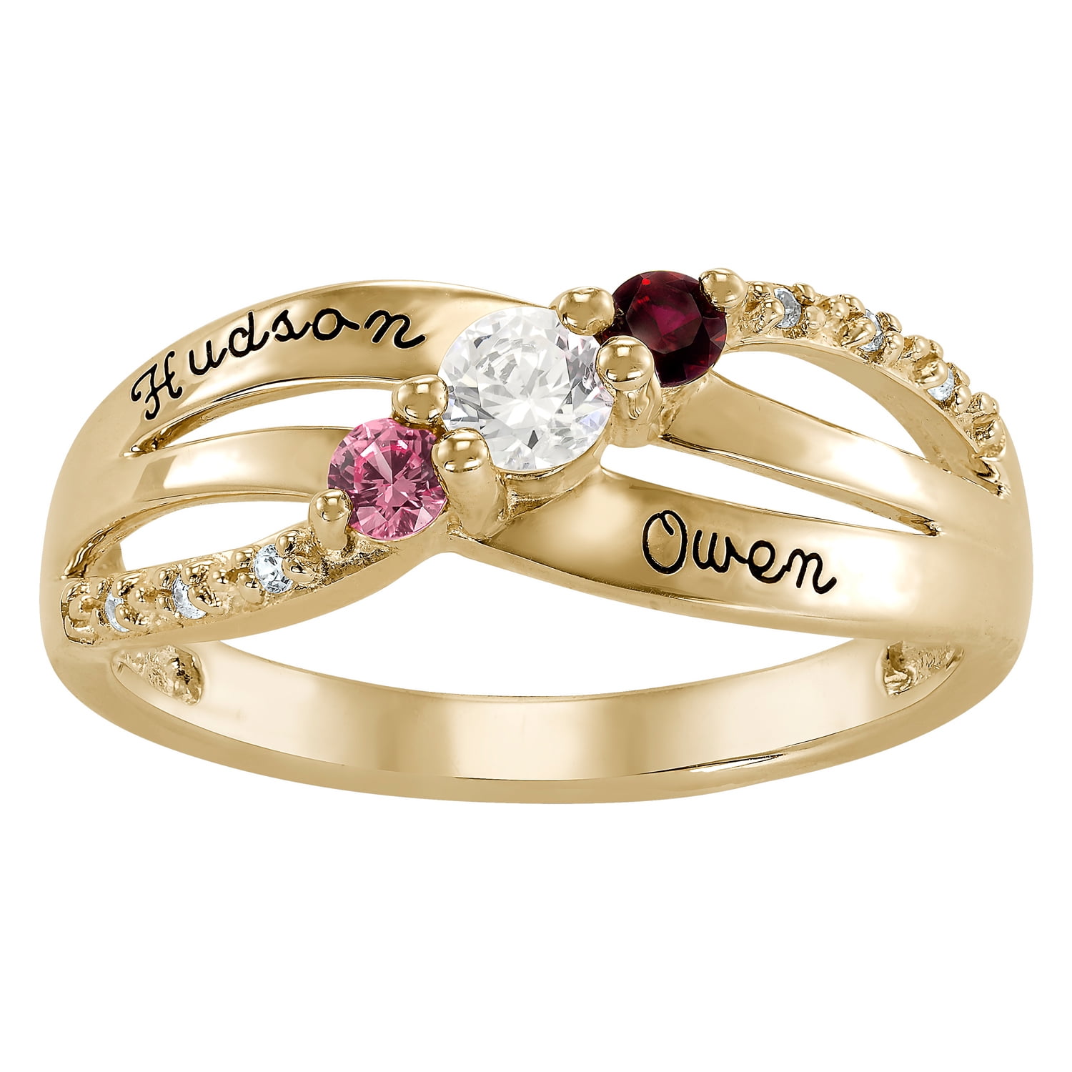 Keepsake Personalized Women's Flavia Class Ring available in Valadium
