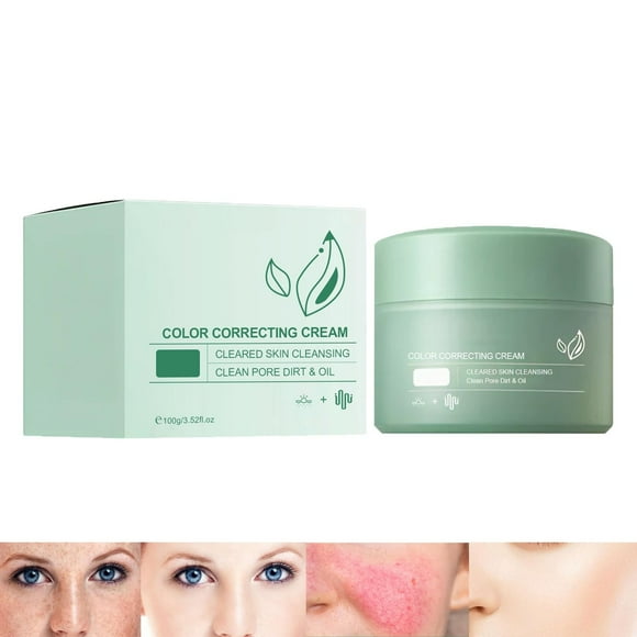 Color Correcting Hydrating Color Correcting Green Concealer Color Skin Cleansing Mud New Cleaning Mud Deep Cleansing (1Pcs),Green Face Cream