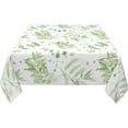 thumbnail image 3 of Spring Green Leaf Square Tablecloth 52×52 Inch Eucalyptus Leaf Table Cloth Small Square Tablecloths Indoor Outdoor Washable Wrinkle Free Stain Resistant Waterproof Fabric Table Cover, 3 of 6