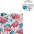 thumbnail image 5 of Coolnut Tropical Palm Flamingo Bathroom Waterproof Shower Curtain Set Bathtub Curtain with 12 Hooks for Bathroom Decor,Hotel,Room,60x72Inch, 5 of 6