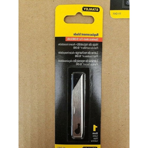 Stanley 11-041 Utility Knife Replacement Blades for # 10-049 Cutter - Quantity of 10