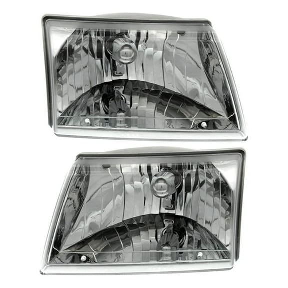 New Pair Of Halogen Headlights Compatible With Mazda SE SX DS Extended Standard B2300 B2500 B3000 B4000 2001-2007 2008 2009 By Part Numbers 1FAA51030 1FAA51040 MA2503117 MA2502117