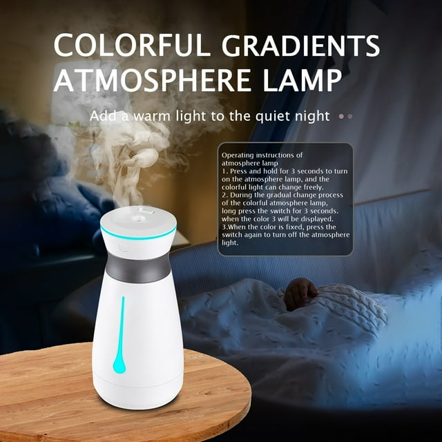 SMihono Mini Humidifiers for Bedroom Car Humidifier Usb Desktop Creative Small Humidifier Mute Air Humidifier on Clearance