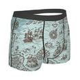thumbnail image 3 of Disketp Pirate Adventure Map Men'S Boxer Briefs,Soft And Breathable Cotton Underwear With Comfortflex Waistband, 3 of 9