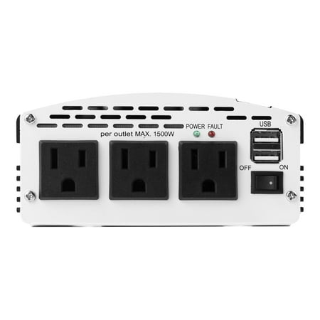 Wagan Tech - SlimLine 1000W Power Inverter - Black